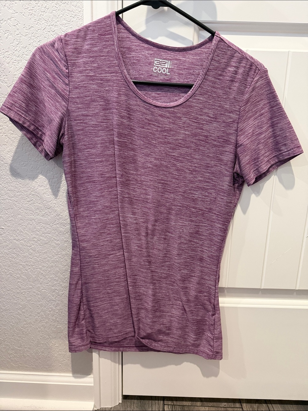 Cool Moisture-Wicking Short Sleeve Tee in Lavender Heather